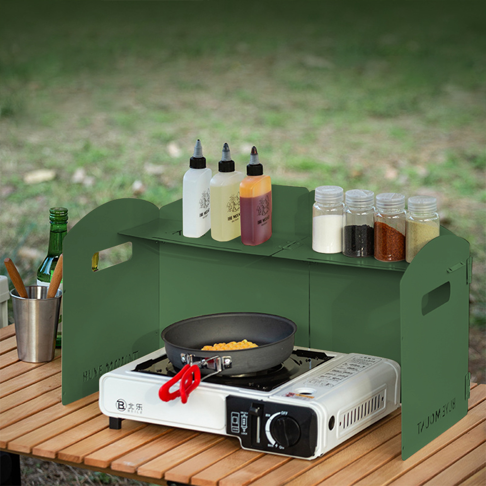 Camping Cooking Easy - Foldable Gas Stove Windproof Screen with