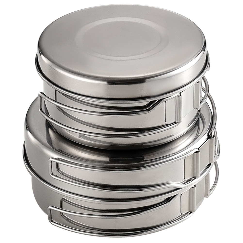 1Set Stainless Steel Camping C - Camping Cooking Pot recension och pris