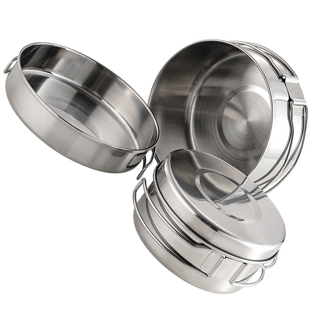 1Set Stainless Steel Camping C - Camping Cooking Pot recension och pris