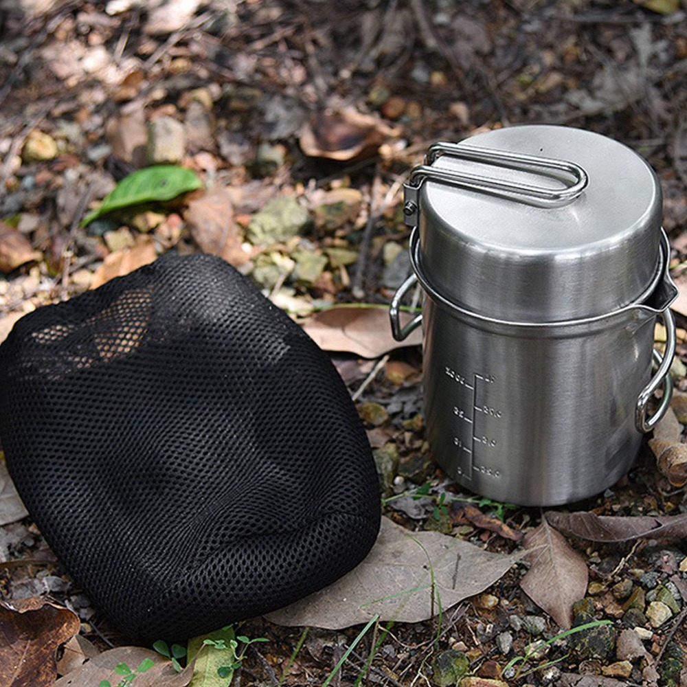 Durable Stainless Steel Campin - Camping Cooking Set recension och pris
