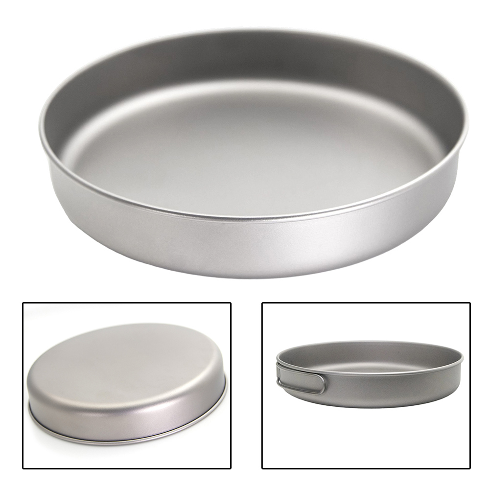 Ultralight Pure Ti Frypan Pot  - Camping Cooking Pot recension och pris