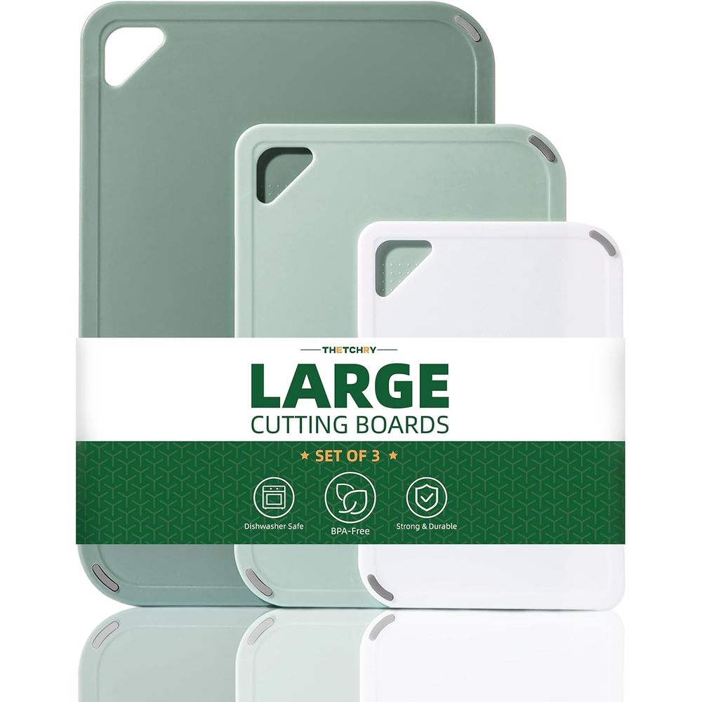 Plastic Cutting Board Set of 3 - Camp Cutting Board recension och pris