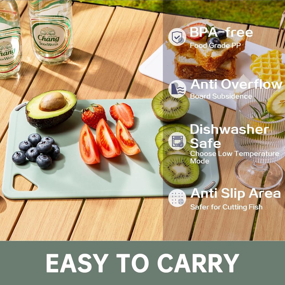 Plastic Cutting Board Set of 3 - Camp Cutting Board recension och pris