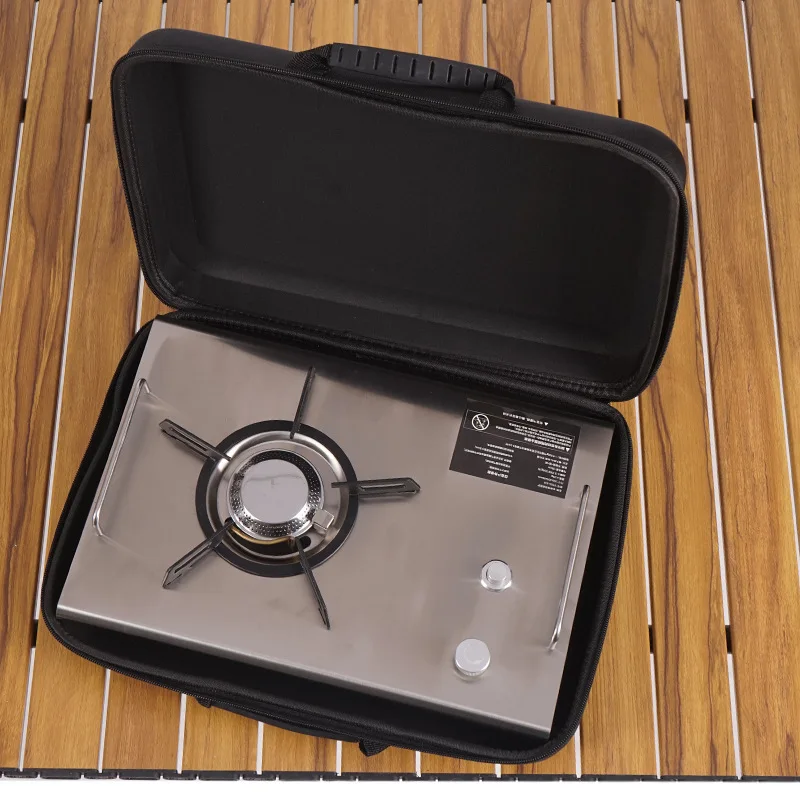 Outdoor Portable Folding Gas S - Camping Cooking Table With Windshield recension och pris