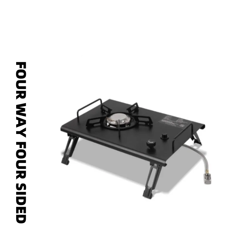 Outdoor Portable Folding Gas S - Camping Cooking Table With Windshield recension och pris