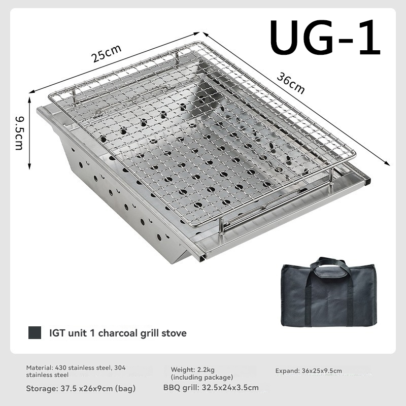 CAMPINGMOON UG-1 IGT Carbon Gr - Camping Cooking Table With Windshield recension och pris