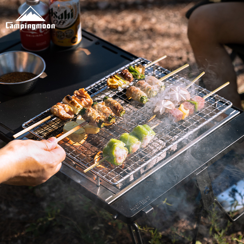 CAMPINGMOON UG-1 IGT Carbon Gr - Camping Cooking Table With Windshield recension och pris