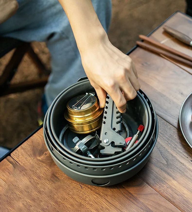 Camping Gas Stove Alcohol Stov - Camping Cooking Rice recension och pris