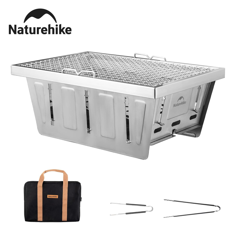 Naturehike Camping Charcoal Gr - Camping Cooking Table With Windshield recension och pris
