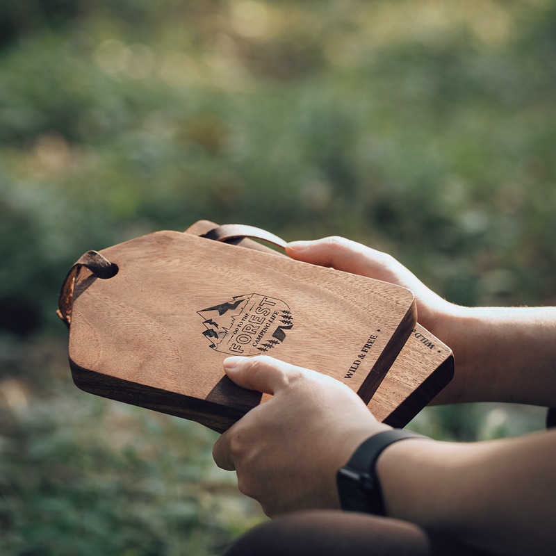 Camper Cutting Board Wood Chop - Camp Cutting Board recension och pris