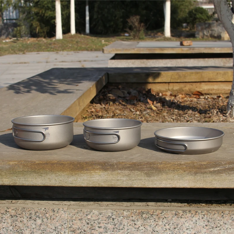 Keith 3PCS Titanium Cookware P - Camping Cooking Set recension och pris