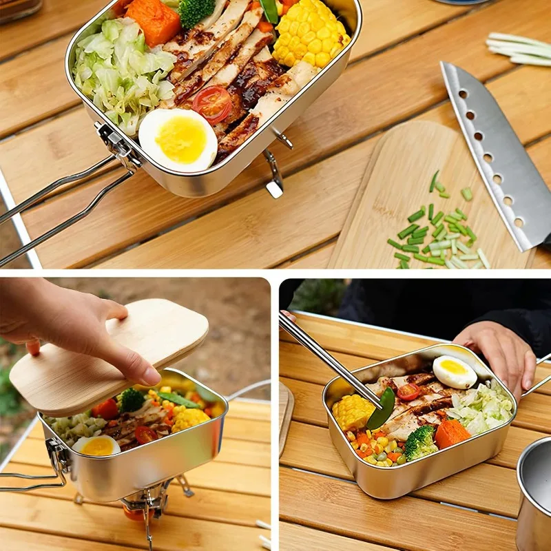 304 Stainless Steel Lunch Box  - Camp Cutting Board recension och pris