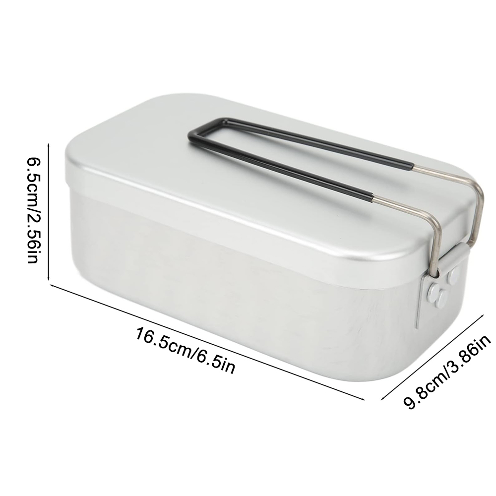 800ML Aluminum Lunch Boxes Out - Camping Cooking Set recension och pris
