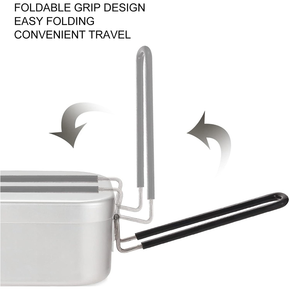 800ML Aluminum Lunch Boxes Out - Camping Cooking Set recension och pris