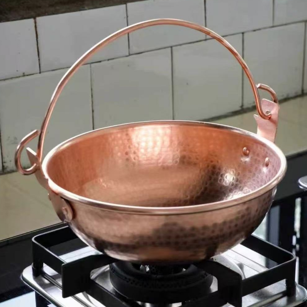 Vintage Copper Hanging Pot,Out - Camping Cooking Pot recension och pris