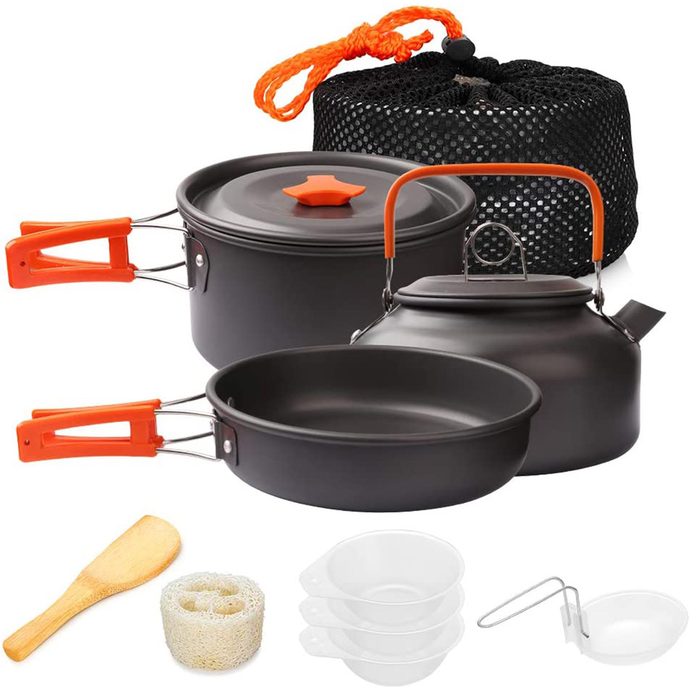 1pcs/1set Camping Cookware Kit - Camping Cooking Rice recension och pris