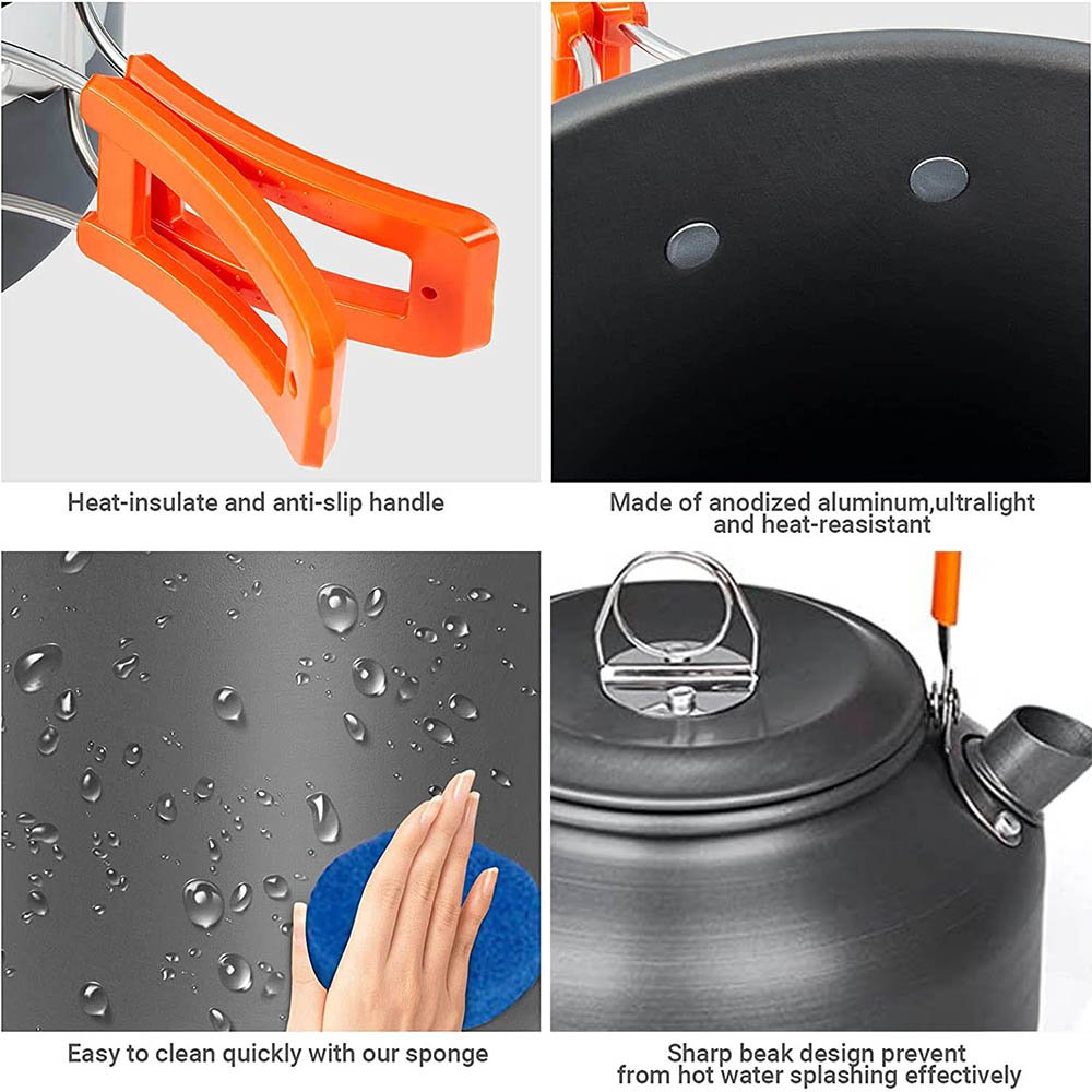 1pcs/1set Camping Cookware Kit - Camping Cooking Rice recension och pris