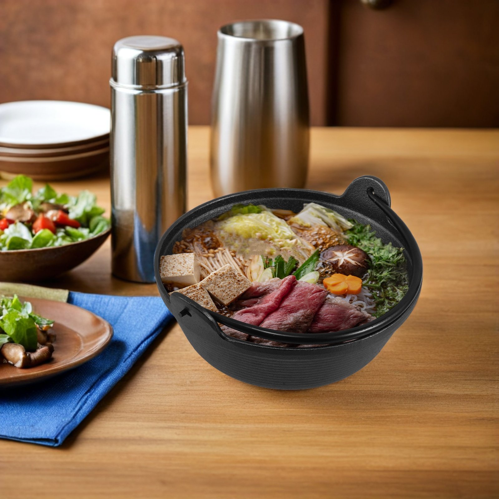 Japanese-Style Cast Iron Sukiy - Japanese Camping Cooking recension och pris
