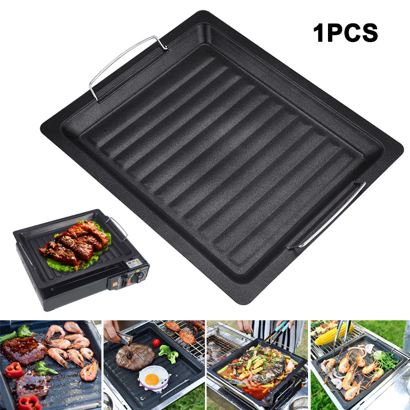 Outdoors Thick Square Grill Pa - Camping Cooking Pot recension och pris