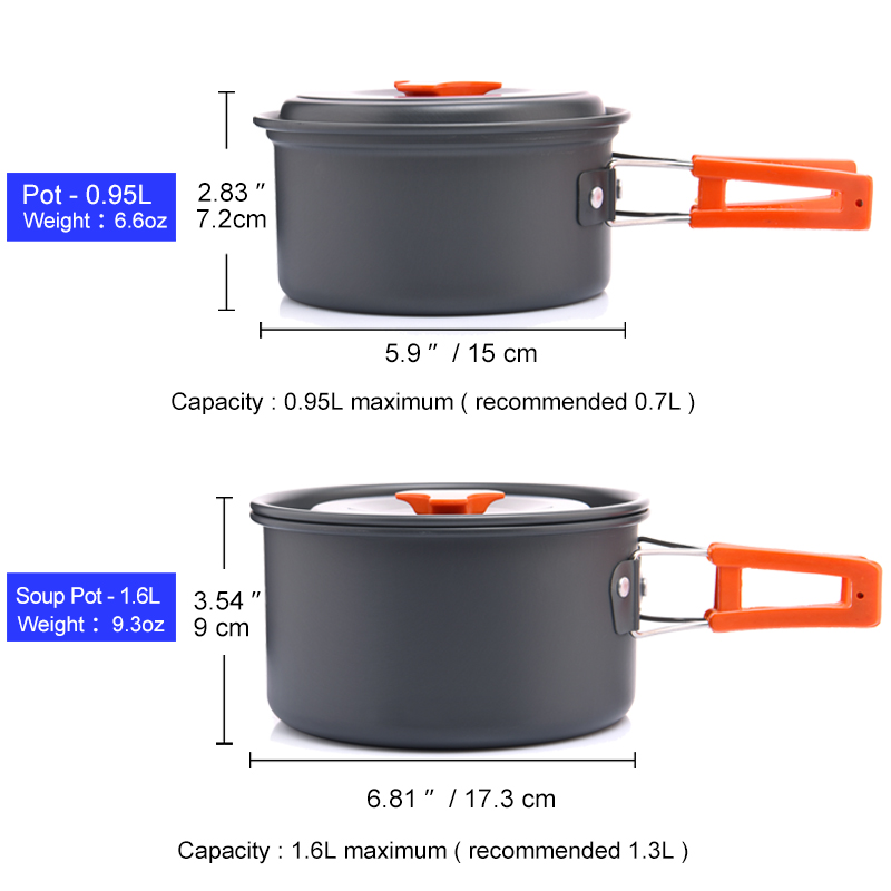 Widesea Camping Outdoor Cookwa - Camping Cooking Rice recension och pris