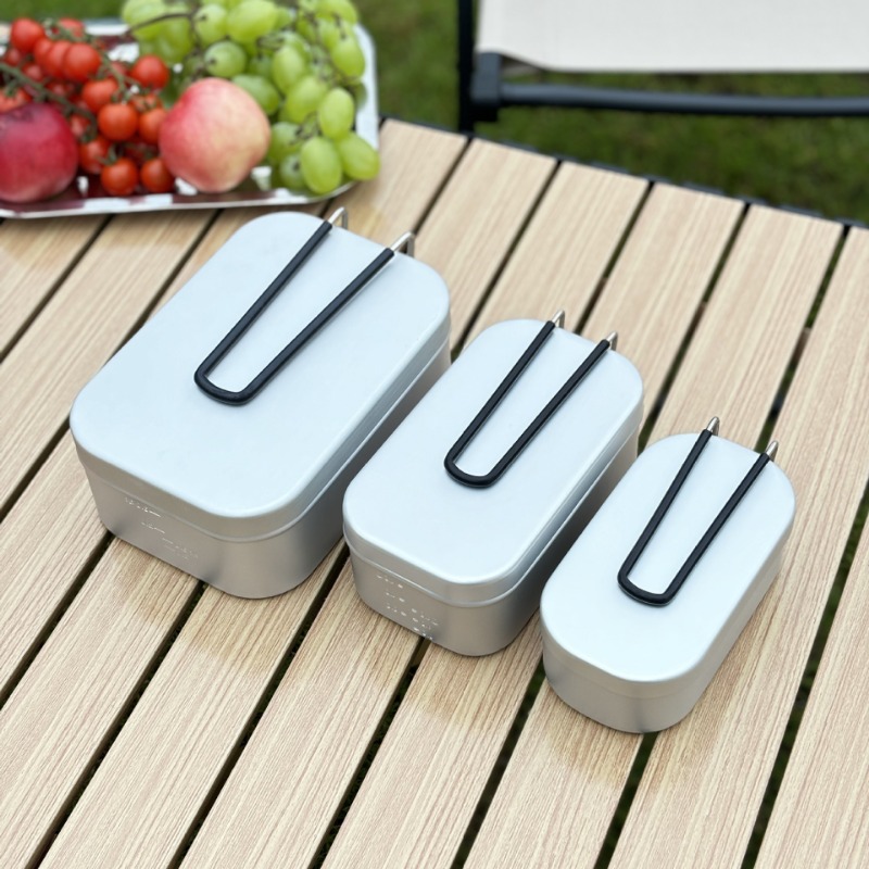 1PC Outdoor Aluminum Lunch Box - Camping Cooking Rice recension och pris