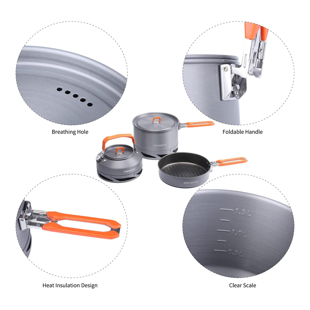 Fire Maple Camping Cookware Ut - Camping Cooking Rice recension och pris