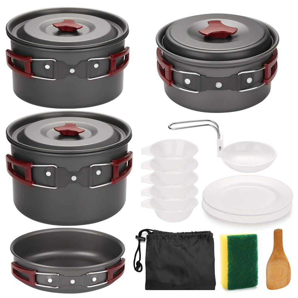 Outdoor Camping Cookware Kit N - Camping Cooking Rice recension och pris