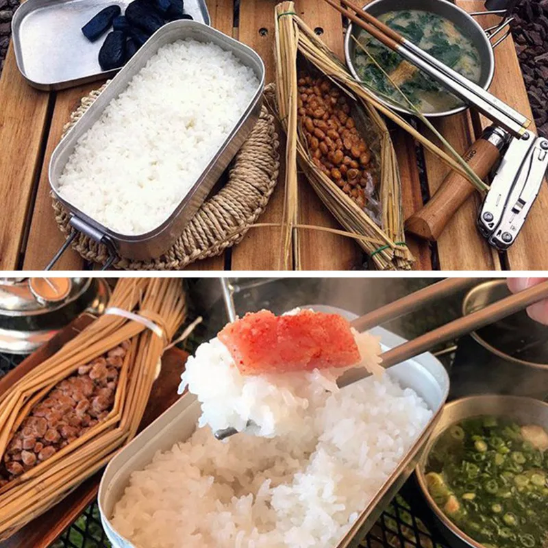 New Bento Box Adult Square Out - Japanese Camping Cooking recension och pris