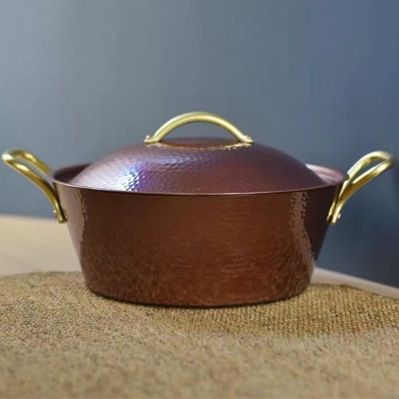 Handcrafted Vintage Copper Pot - Camping Cooking Pot recension och pris