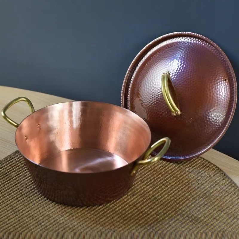 Handcrafted Vintage Copper Pot - Camping Cooking Pot recension och pris