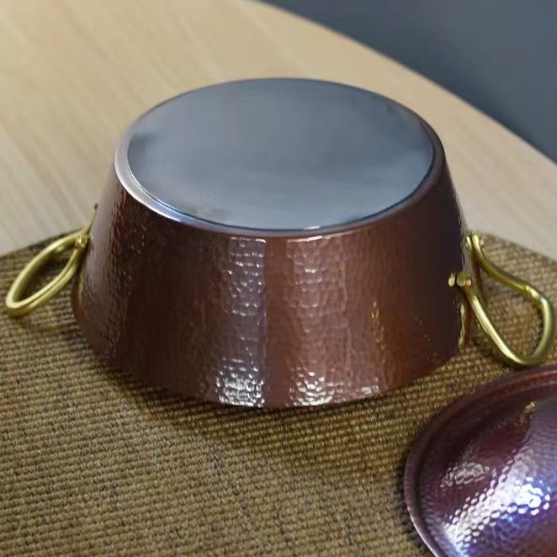 Handcrafted Vintage Copper Pot - Camping Cooking Pot recension och pris