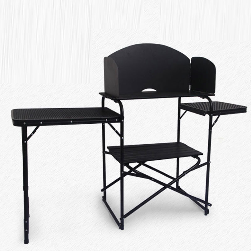 Factory Wholesale Portable Out - Camping Cooking Table With Windshield recension och pris